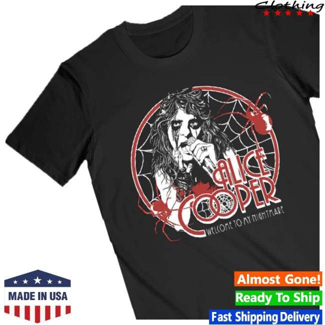 Official Welcome To My Nightmare 50Th Anniversary Spider Swarm New Shirt