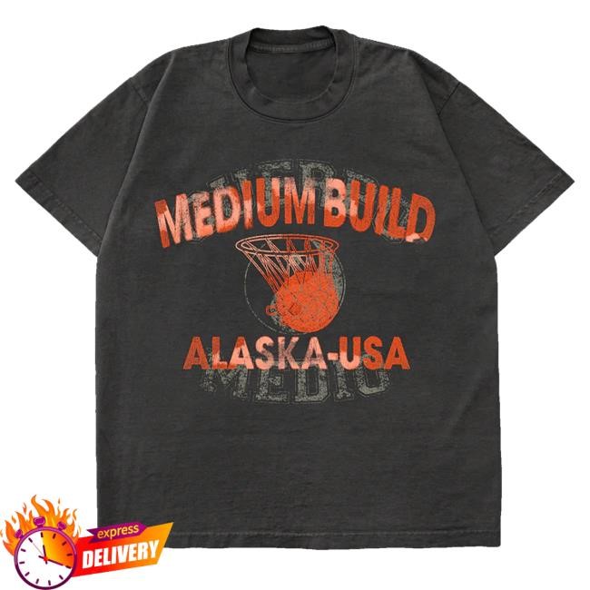 Trending Medium Build Merch Alaska Bball Dateback Funny Shirt Black