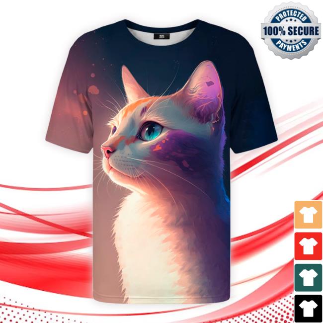 Mrgugu Vibrant Cat Funny