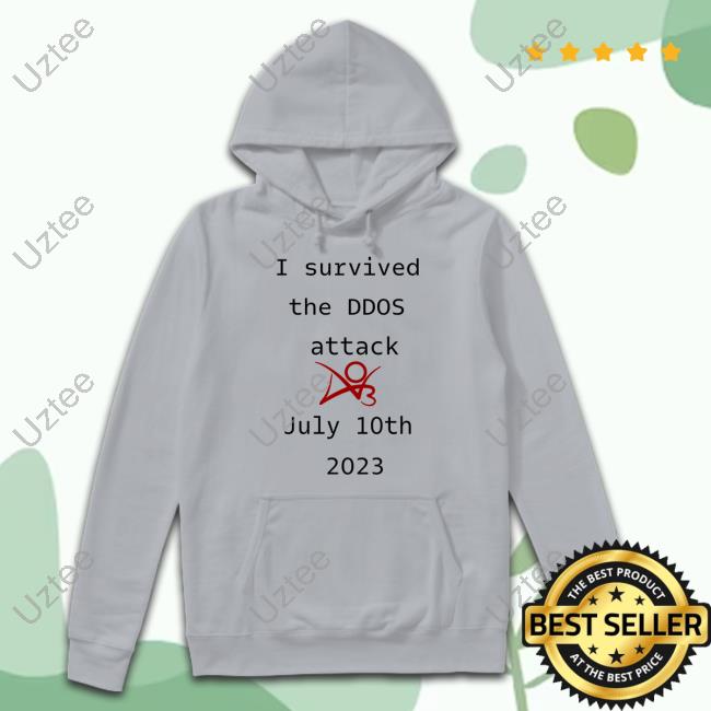 I Survived The Ddos Attack July 10Th 2023 Long Sleeve Tee