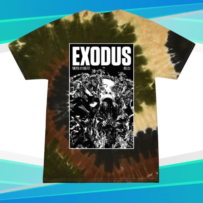 Official Brand Of Sacrifice Exodus Camo Swirl Tie Dye Shirt