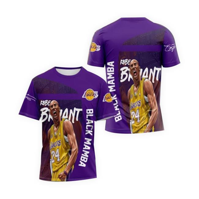 Kobe Bryant Black Mamba Los Angeles Lakers 3D All Over Print Funny