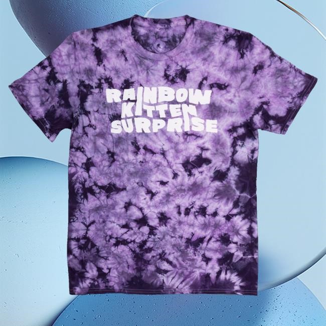 Trending Rainbow Kitten Surprise Merch Band Name Purple Tie-Dye Long Sleeve Shirt