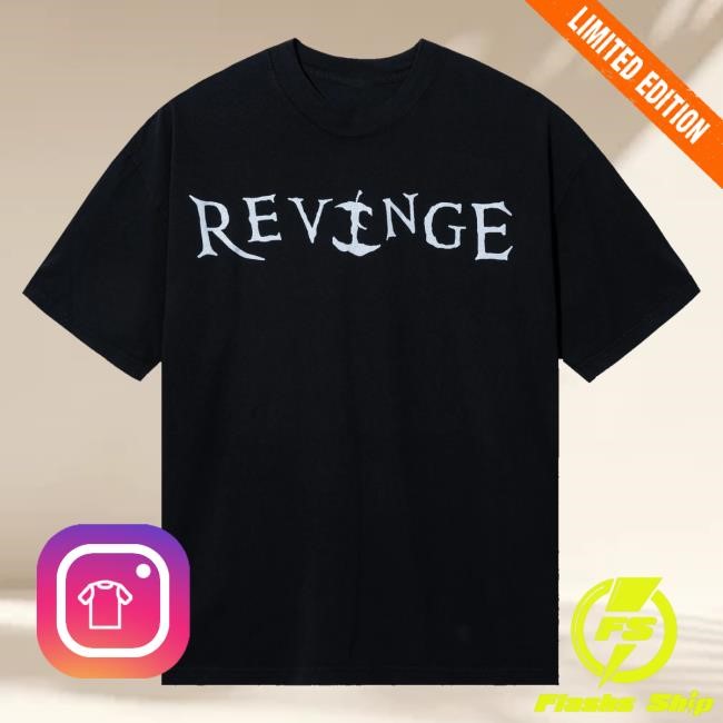 Revenge Official Merch Note Hoodie Sweatshirt Black