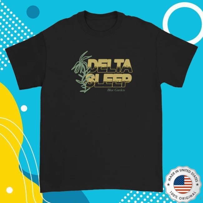 Official Wax Bodega Merch Delta Sleep Blue Garden Sweatshirt