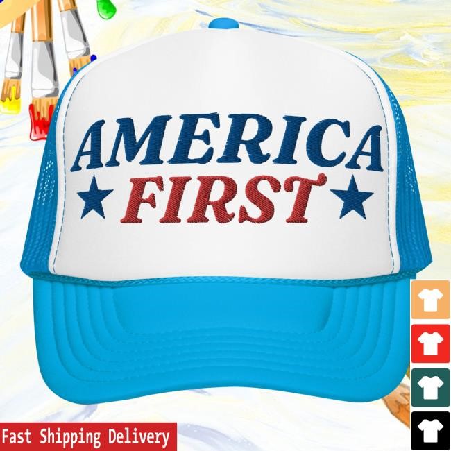 Official Common Sense Club Merch America First Foam Bucket Hat