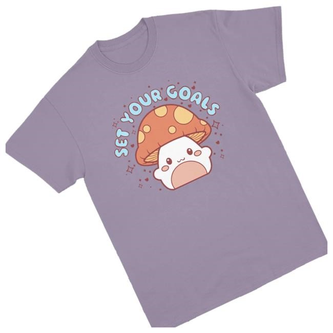 Some Merch Co Set Your Goals Shroom Short Sleeve Tee Some Merch Co Set Your Goals Shroom Zip Up Hoodie