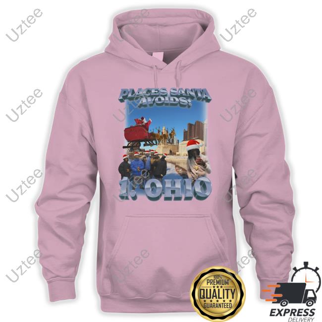 Swag Stimulus Merch Places Santa Avoids 1 Ohio T Shirts Santa Avoids Ohio