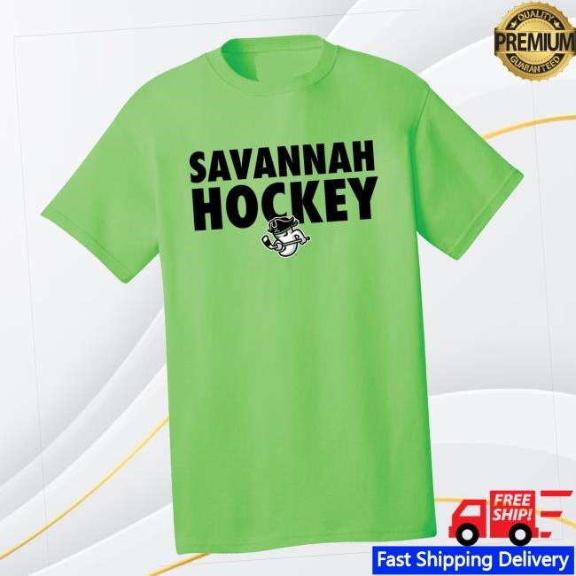 Savannah Merch Shop 32 Degrees Savannah Ghost Pirates Lime Savannah Hockey Crewneck Sweatshirt