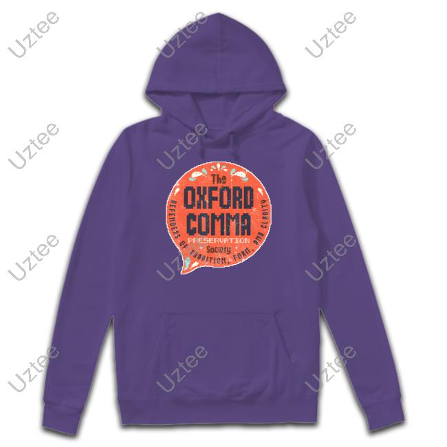 Oxford Comma Preservation Society Logo Tee Shirt