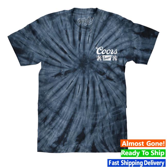 Tee Luv Men's Coors Banquet Beer Colorado Tie Dye Sweatshirt