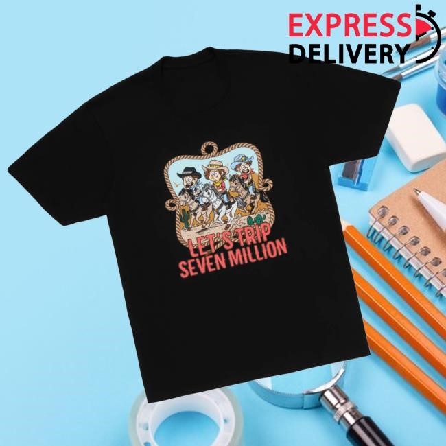 Sturniolo Clothing Merch Lets Trip Cowboy Tee - Black T-Shirt