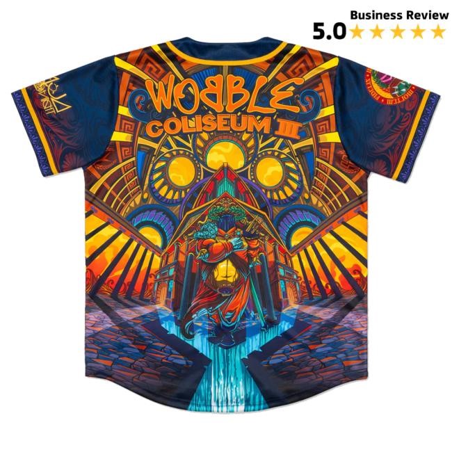 Official Electric Family Merch Ganja White Night Wobble Coliseum Iii Baseball Jersey Crewneck Sweatshirt