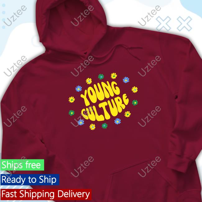 Youngcultureshop Groovy Flowers Young Culture Crewneck Sweatshirt