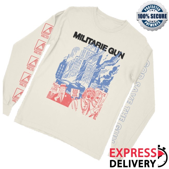 God Save The Gun Crewneck Sweatshirt Militarie Gun Merch Store