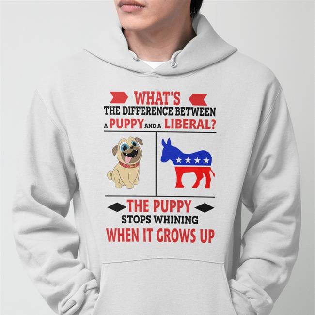 What's The Difference Between A Puppy And A Liberal Shirt Chronic1776 What's The Difference Between A Puppy And A Liberal Shirt