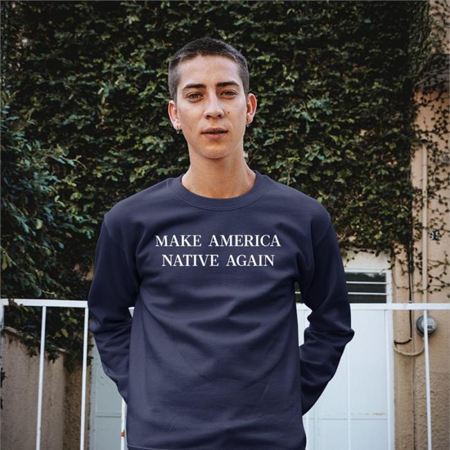 Lakota Man Make America Native Again Hoodie Black