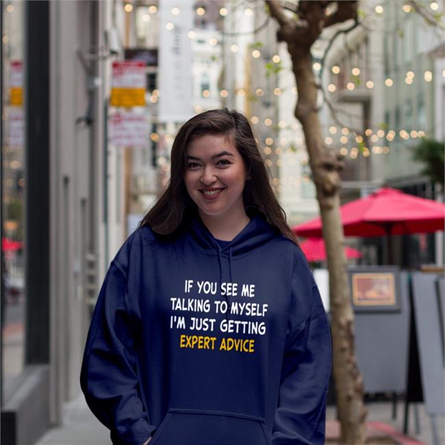 If You See Me Talking To Myself I'm Just Getting Expert Advice Shirt Weird Thrift Store Shirts
