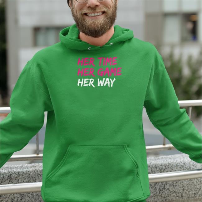 Her Time Her Game Her Way Shirt Black