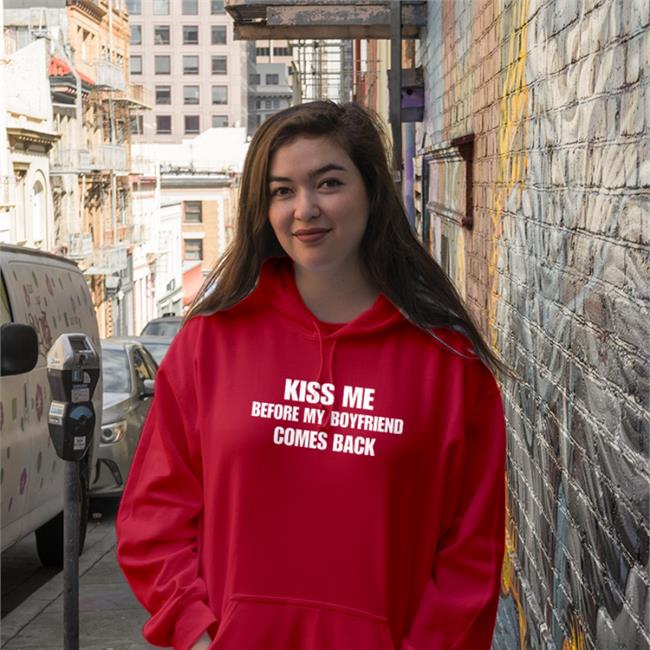Kiss Me Before My Boyfriend Comes Back Shirt Shirts With Threatening Auras