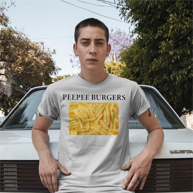 Phoebe Bridgers Merch Peepee Burgers Sweatshirt White