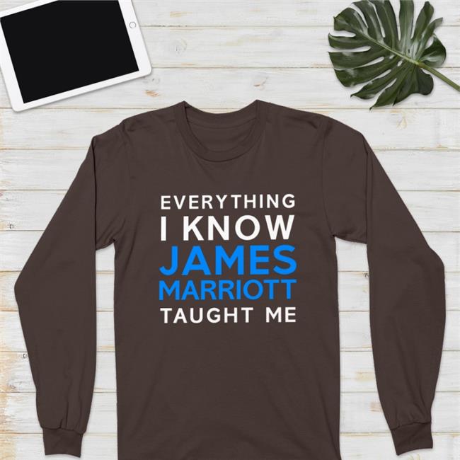 Jamesmarriottyt Black Everything I Know James Marriott Taught Me Hoodie
