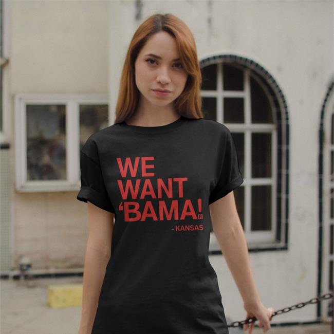 We Want Bama Tee Light Blue