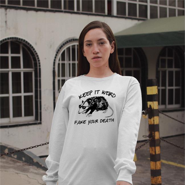 Goodshirts Possum Keep It Weird Fake Your Death Tee Possum Keep It Weird Fake Your Death Hat Goodshirts