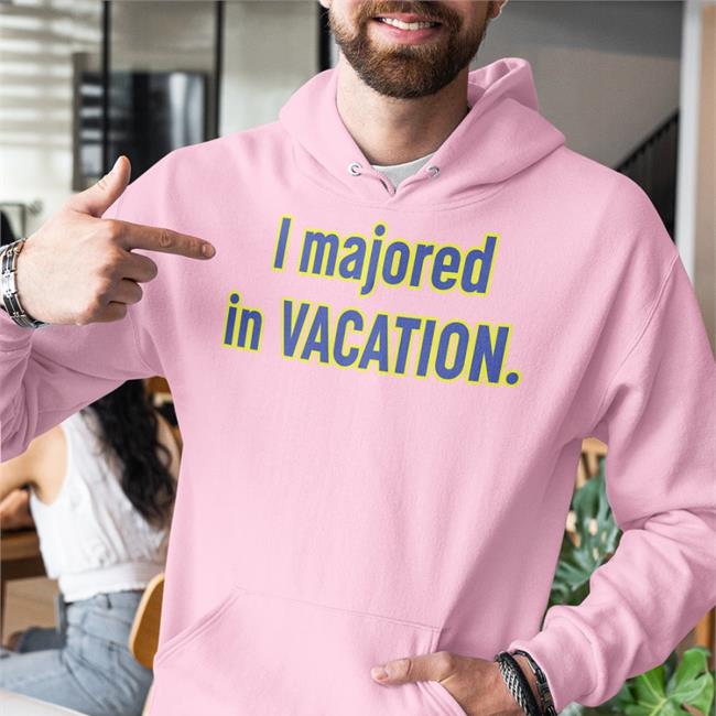 I Majored In Vacation Shirt Spiderlingdaya Corbin Bleu Wearing