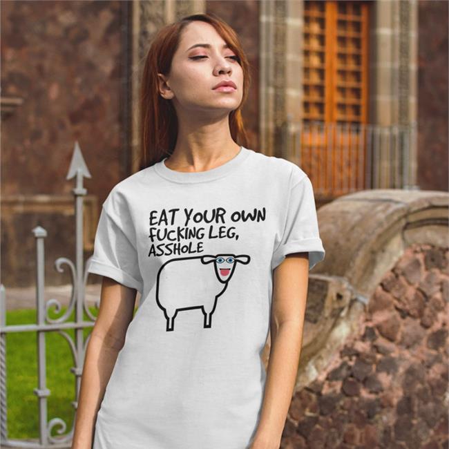 Madeofhummus Eat Your Own Fucking Leg Asshole Sweatshirt White