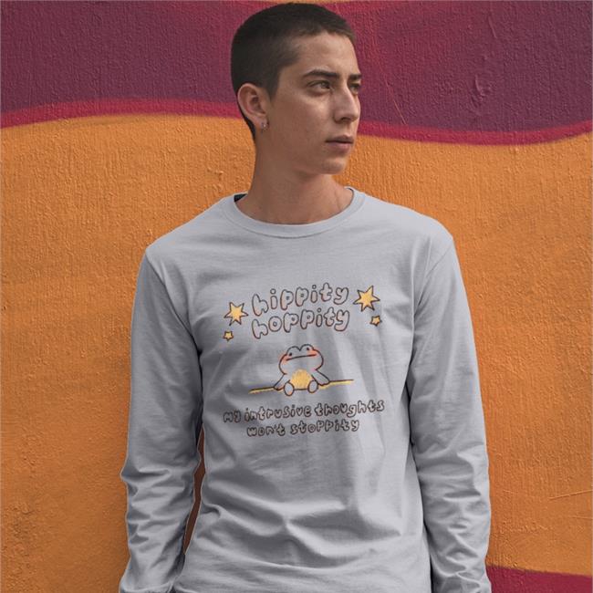 Buttercreamren Hippity Hoppity My Intrusive Thoughts Won't Stoppity Hoodie