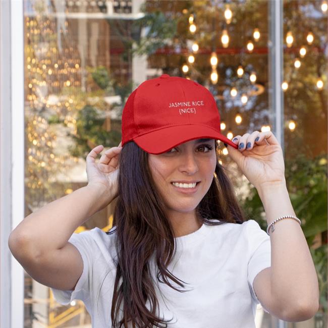 Translatedtees Jasmine Rice Nice Hats