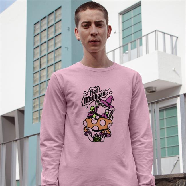 Mushroom Wizard Hoodied Sweatshirt Hot Mulligan Band Merch