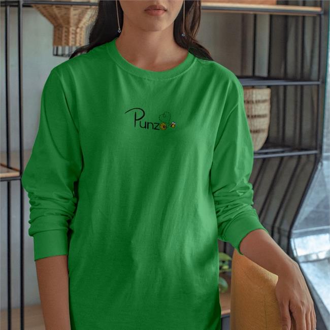 Punz Store Punzo Bee Long Sleeve Tee Shirt Light Blue