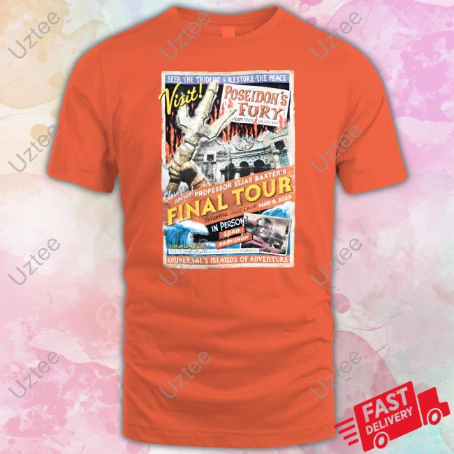Universalorlando Store Poseidon’S Fury Final Tour Adult Shirt