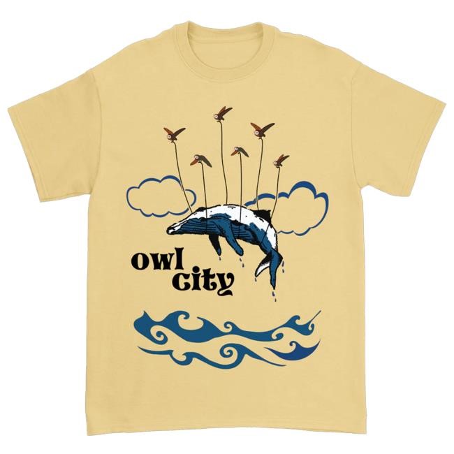 Trending Owl City Music Merch Flying Whale Shirt