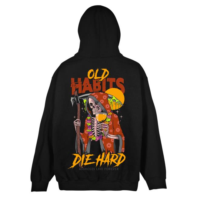 Official Linda Finegold Merch Store Stop Old Habits Die Hard Long Sleeve Shirt Black Lindafinegold Clothing Shop