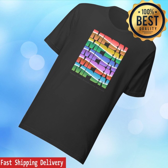 Retro Collection Mpbn Rainbow Shirts Maine Public Merch Store