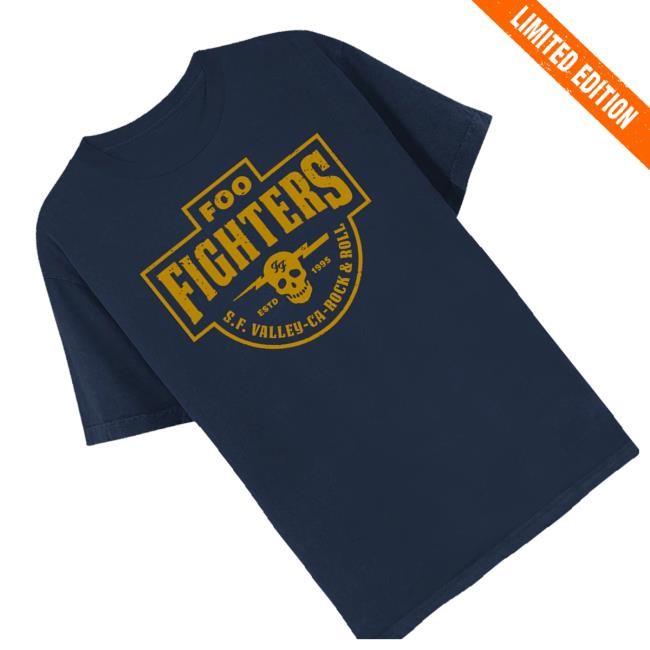 Official Foo Fighters Merch Shop Rock & Roll Tee