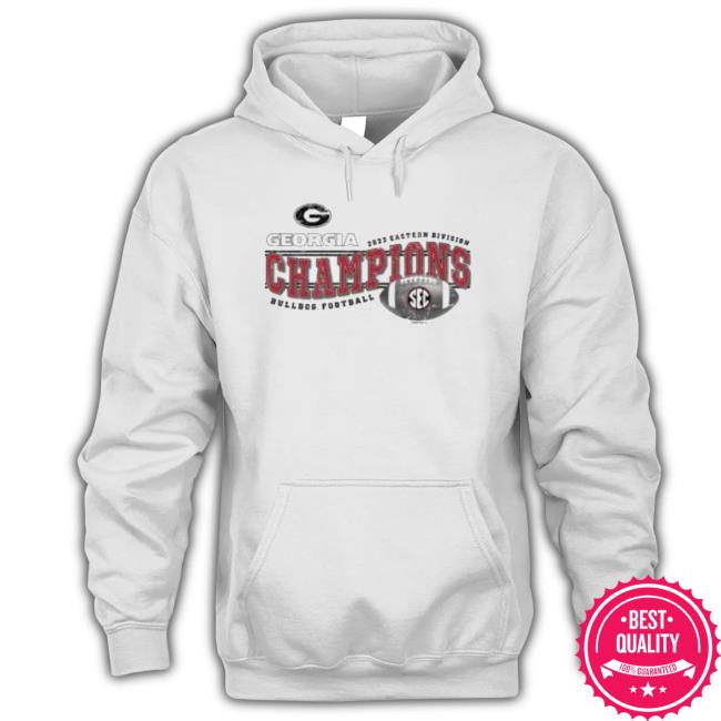 Men’S Georgia Bulldogs Football 2022 Sec World Eastern Division Champions Shirt Men’S Georgia Bulldogs Football 2022 Sec World Eastern Division Champions Hoodie