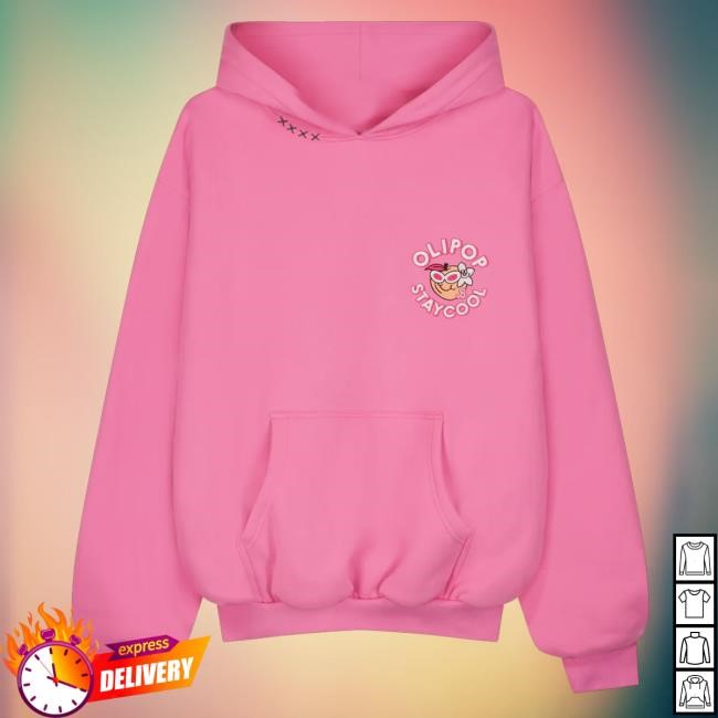 Staycoolnyc Merch Olipop Peaches & Cream Crewneck Sweatshirt