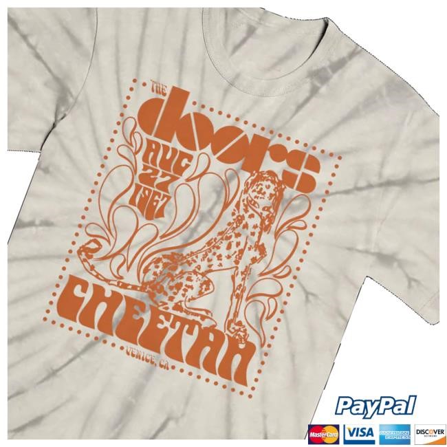 The Doors Merch Store The Doors Live At The Cheetah Tie-Dye Youth T Shirt