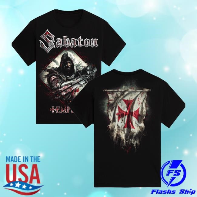 Sabaton Templars Zip Up Hooded Sweatshirt Sabaton Merch Store Templars
