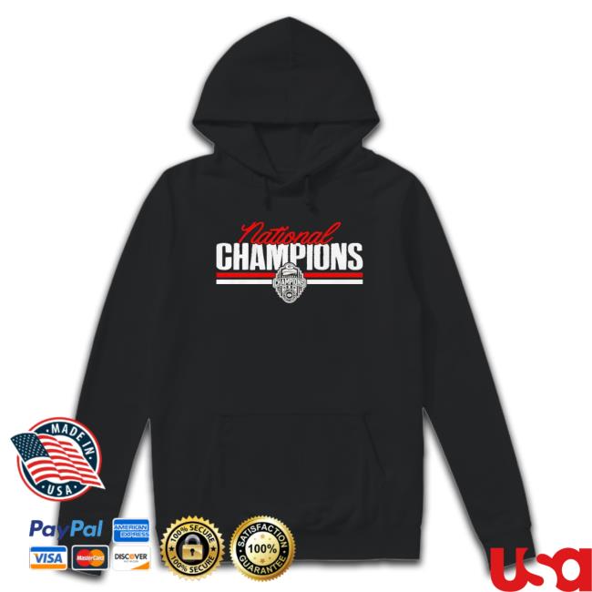 Georgia Bulldogs National Champions Script Block Tee Shirt