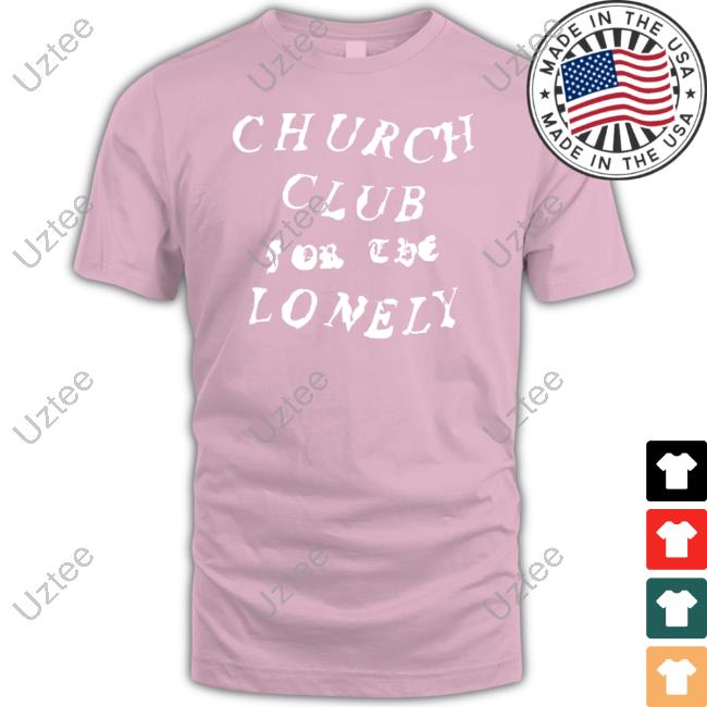 Official Nessa Barrett Store Merch Church Club For The Lonely Pink Shirt