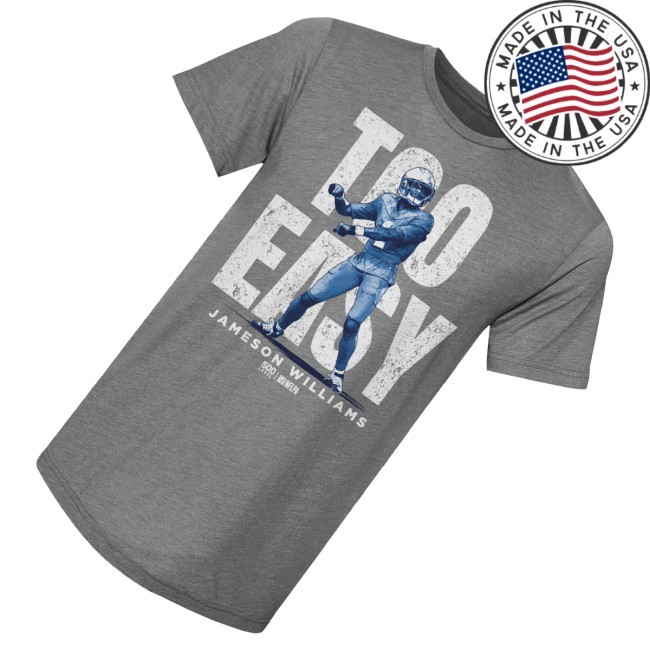 500 Level Merch Jameson Williams Detroit Too Easy Wht T-Shirt