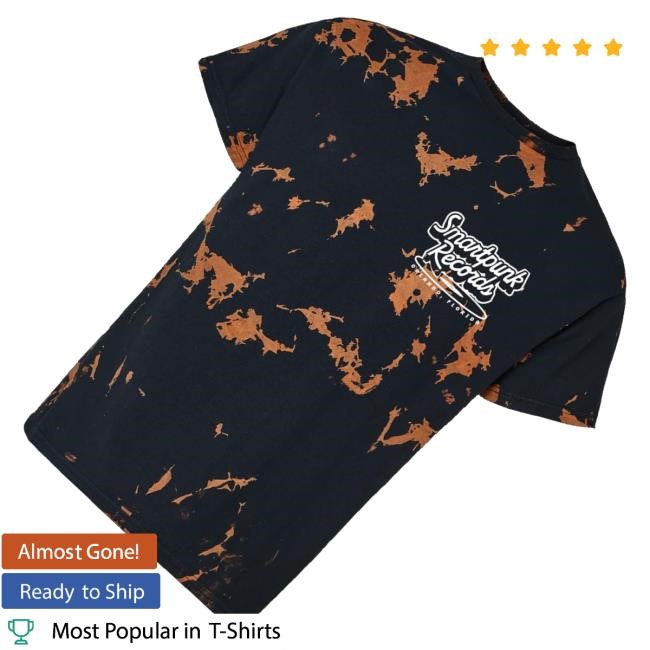 Trending Smartpunk Records Merch Script Logo Tie-Dye Long Sleeve Shirt
