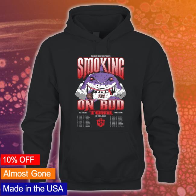 Official Errol Spence Jr. Man Down Promotions Present Smoking On Bud 2023 Tour Poster shirt