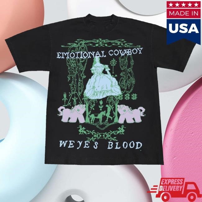 Official Weyes Blood Merch Emotional Cowboy Tee Shirt