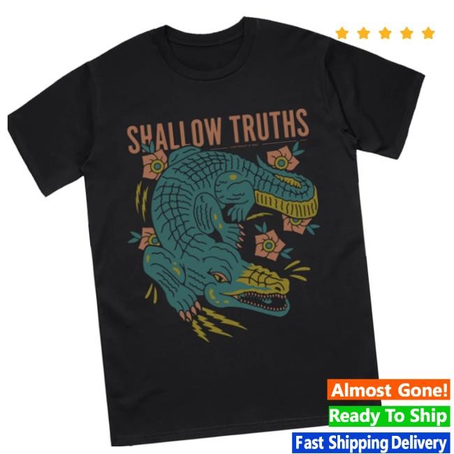 Official Down Right Merch Passion Eight Records - Shallow Truths - Gator Tee Shirt
